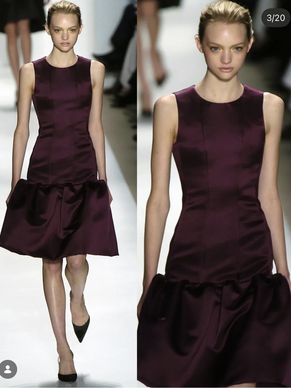 Oscar de la Renta Fall 2004 Runway Look Carrie style dress